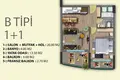 Mieszkanie 2 pokoi 74 m² Mezitli, Turcja