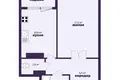 Apartamento 1 habitación 47 m² Minsk, Belarús