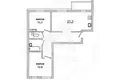 3 room apartment 66 m² Kobryn, Belarus