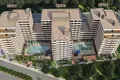 Complejo residencial Residential complex with swimming pool and water park, 650 metres to the sea, Mersin, Turkey