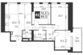 Квартира 4 комнаты 89 м² район Коньково, Россия