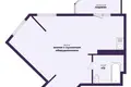 Appartement 1 chambre 44 m² Minsk, Bélarus