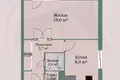 1 room apartment 40 m² Barysaw, Belarus