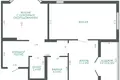 Квартира 2 комнаты 63 м² Минск, Беларусь