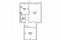 2 room apartment 51 m² Lieninski, Belarus