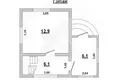 Дом 40 м² Мухавецкий сельский Совет, Беларусь