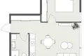 Apartamento 2 habitaciones 44 m² Klaipeda, Lituania