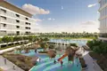 Complejo residencial New Selene Beach Residences with a lagoon, a swimming pool and parks, Al Seanneeah, Dubai, UAE