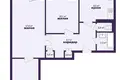 3 room apartment 62 m² Salihorsk, Belarus