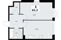 Квартира 1 комната 45 м² район Коммунарка, Россия