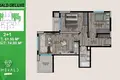 Apartamento 3 habitaciones 74 m² Mezitli, Turquía
