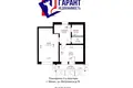 Appartement 1 chambre 41 m² Minsk, Bélarus