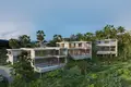 Kompleks mieszkalny New villas with pools in a residential complex with a natural waterfall, Lamai, Samui, Thailand