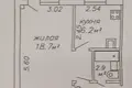 Wohnung 1 zimmer 31 m² Minsk, Belarus