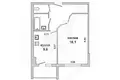 Квартира 1 комната 38 м² Каменец, Беларусь