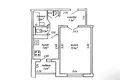 1 room apartment 37 m² Minsk, Belarus
