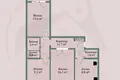 Квартира 3 комнаты 63 м² Борисов, Беларусь