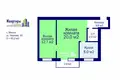 2 room apartment 45 m² Minsk, Belarus