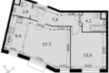 Mieszkanie 2 pokoi 52 m² Razvilka, Rosja