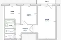 Appartement 2 chambres 41 m² Homiel, Bélarus