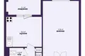 Apartamento 1 habitación 42 m² Minsk, Belarús