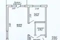 Квартира 1 комната 32 м² Минск, Беларусь