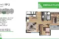 2 bedroom apartment 74 m² Mezitli, Turkey
