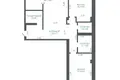 Apartamento 3 habitaciones 102 m² Minsk, Bielorrusia