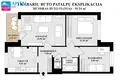 3 room apartment 59 m² Kaunas, Lithuania