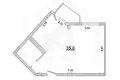 Квартира 1 комната 39 м² Брест, Беларусь