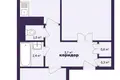 2 room apartment 50 m² Vileyka, Belarus