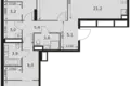 Wohnung 3 zimmer 98 m² Moskau, Russland