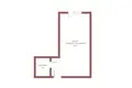 Студия 1 комната 25 м² в Кракове, Польша