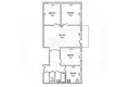 4 room apartment 58 m² Muchaviecki sielski Saviet, Belarus
