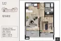 1 bedroom apartment 67 m² Mezitli, Turkey