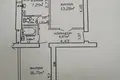 2 room apartment 49 m² Homel, Belarus