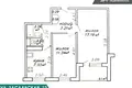2 room apartment 49 m² in Minsk, Belarus