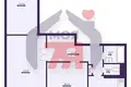 Wohnung 3 zimmer 65 m² Baryssau, Belarus