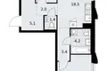 Apartamento 2 habitaciones 59 m² Troitsk, Rusia