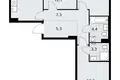 3 room apartment 78 m² Kommunarka, Russia