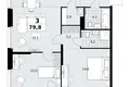 3 room apartment 80 m² Kommunarka, Russia