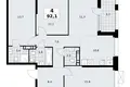 4 room apartment 92 m² poselenie Sosenskoe, Russia