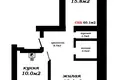 2 room apartment 60 m² Chaciežyna, Belarus