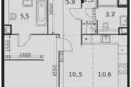 Wohnung 2 zimmer 55 m² Moskau, Russland