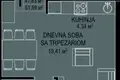 Wohnung 1 Schlafzimmer 52 m² Budva, Montenegro