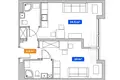 Квартира 2 комнаты 48 м² Познань, Польша