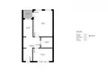 2 room apartment 45 m² Krakow, Poland
