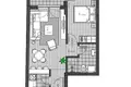 Wohnung 2 Zimmer 45 m² Stadt Neusatz, Serbien