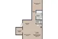 Mieszkanie 3 pokoi 64 m² Kalodziscanski sielski Saviet, Białoruś