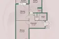 2 room apartment 52 m² Barysaw, Belarus